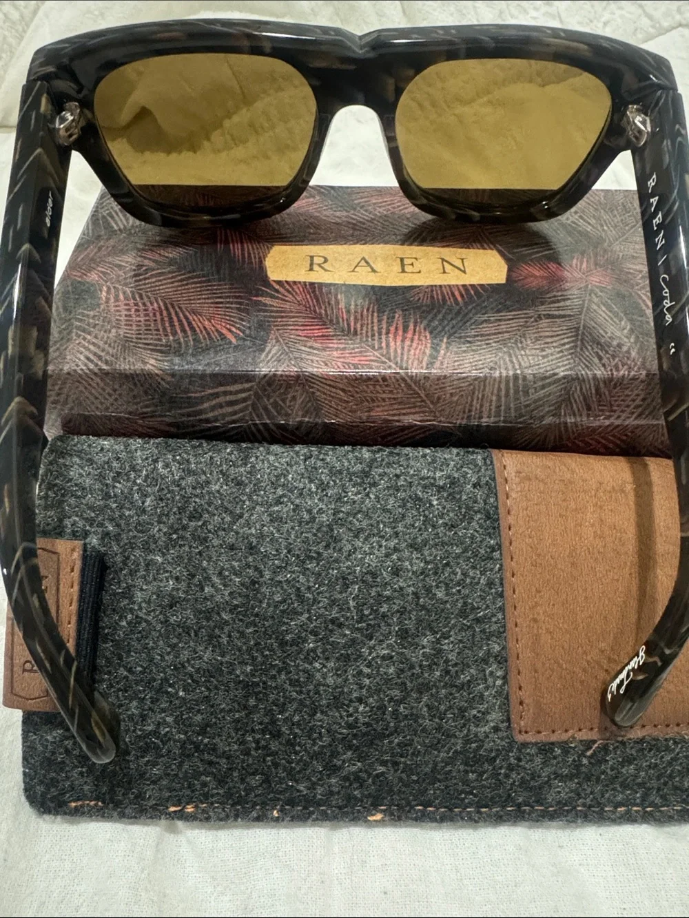 RAEN Tortoise Shell Sunglasses with Brown Polarized Lenses